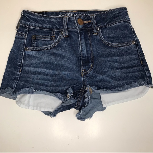 American Eagle Outfitters Pants - AEO hi-rise Shortie wash size 2